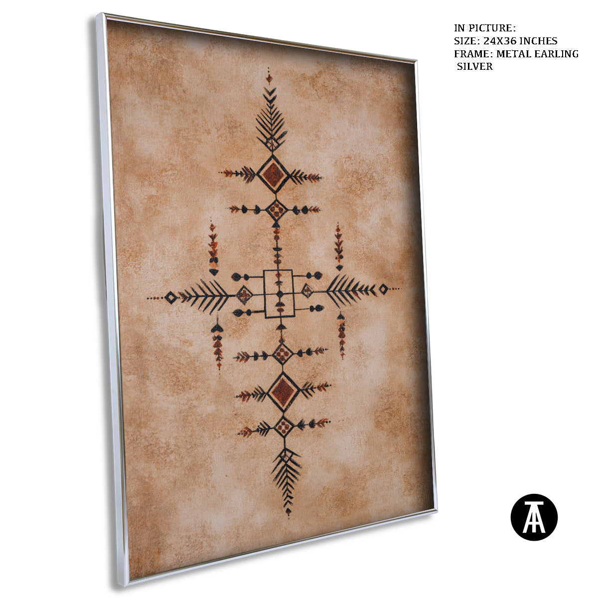 Artwork in Metal Earling Silver Frame