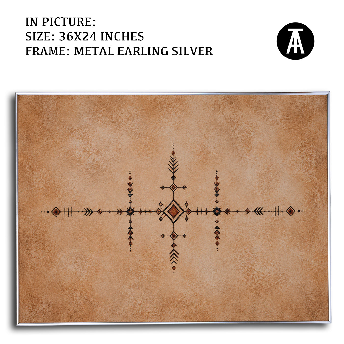 Artwork in Metal Earling Silver Frame