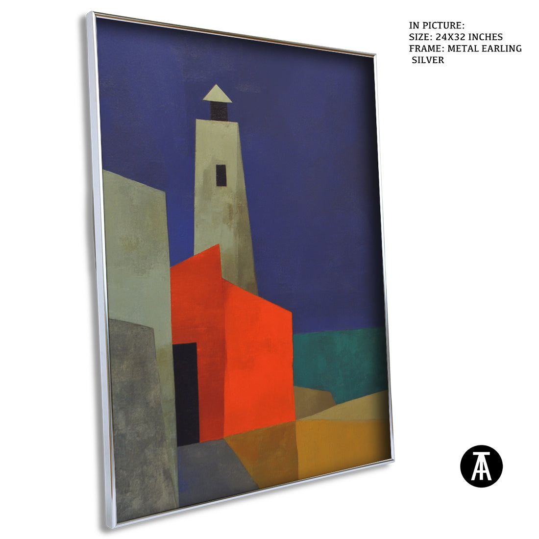 Artwork in Metal Earling Silver Frame