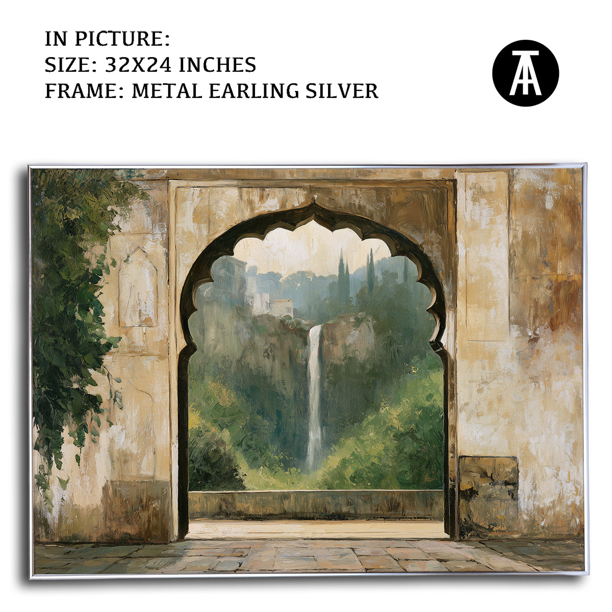 Artwork in Metal Earling Silver Frame