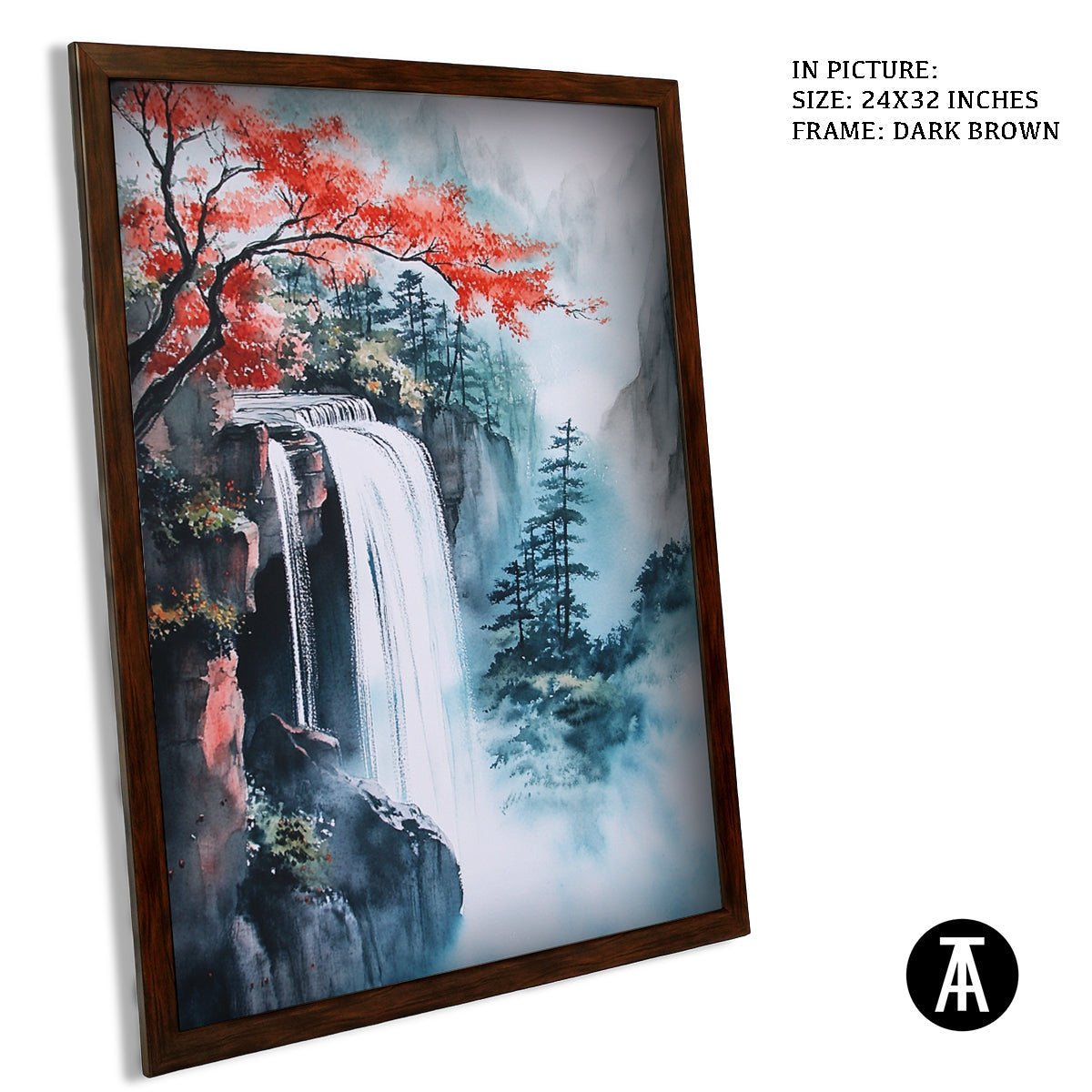 Artwork in Metal Champagne Gold Frame