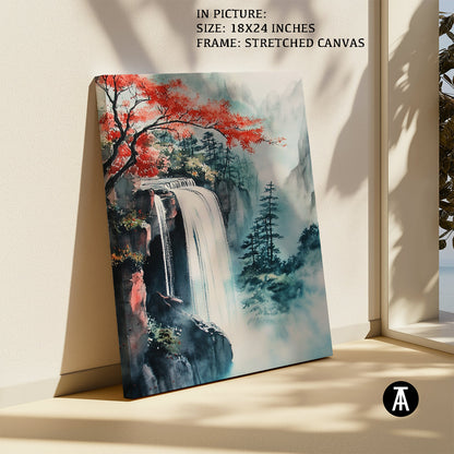 Artwork in Natural Wood Frame