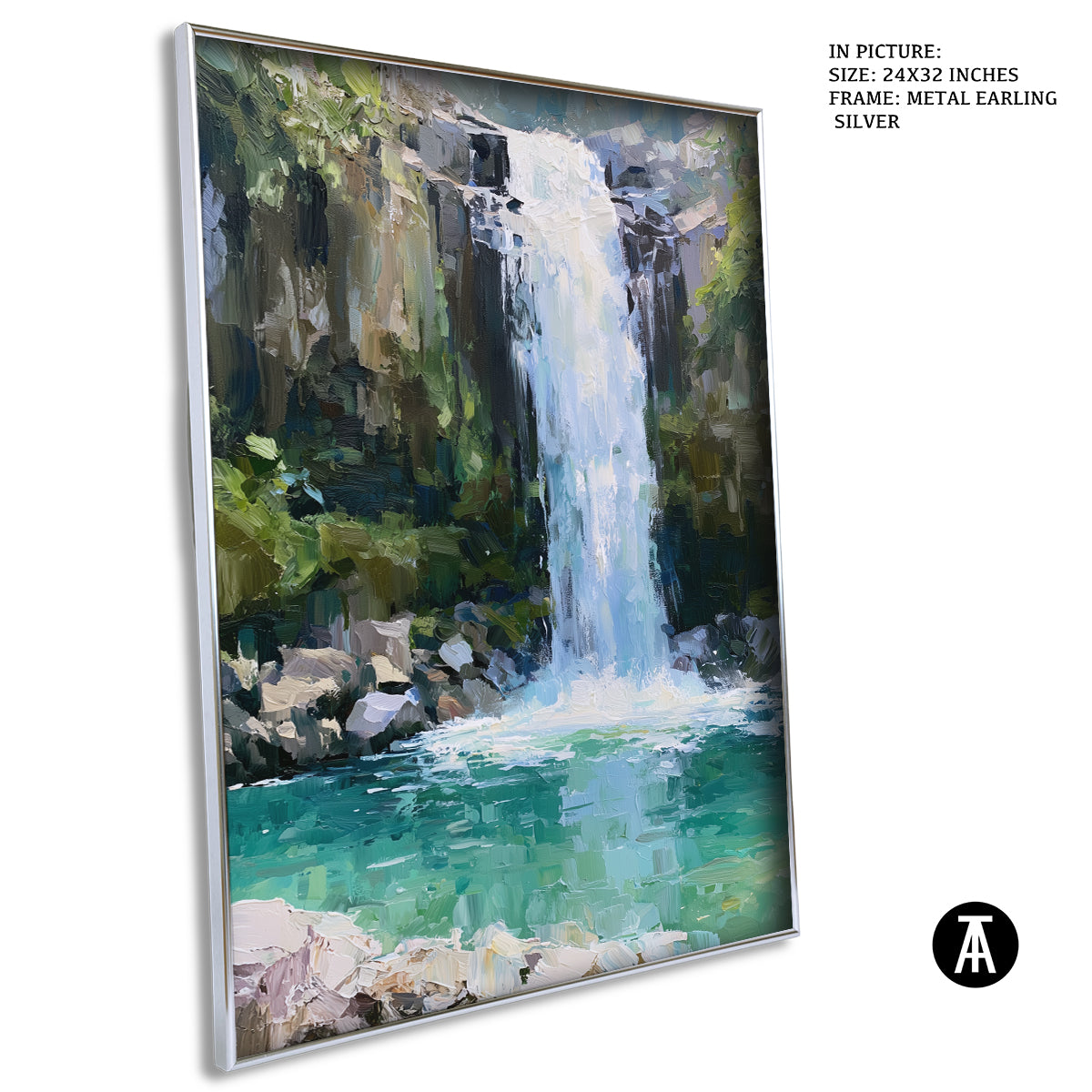 Artwork in Metal Earling Silver Frame