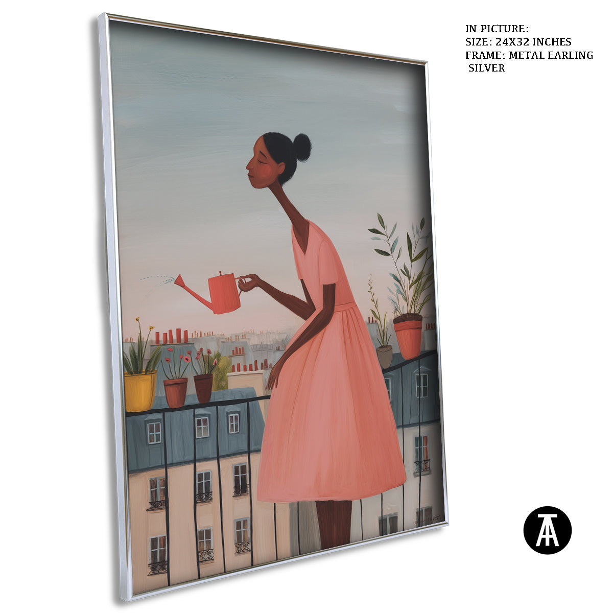 Artwork in Metal Earling Silver Frame