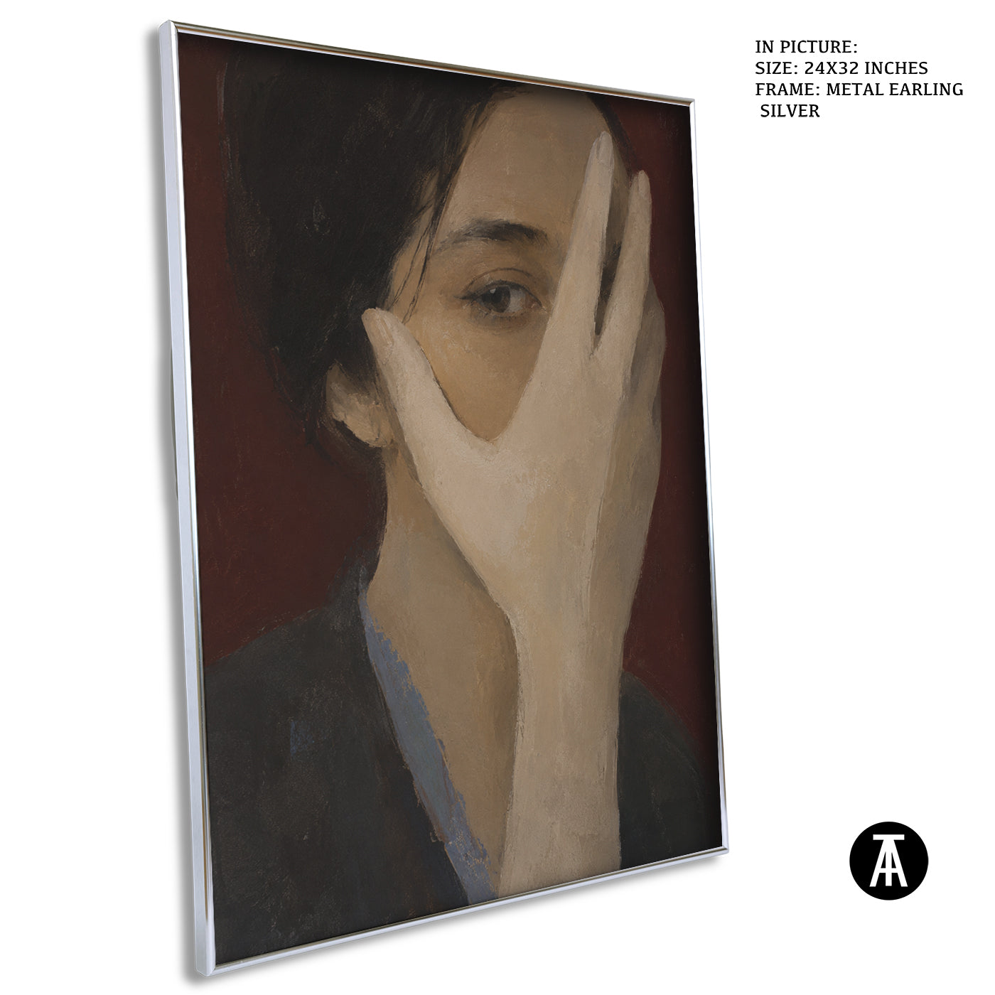 Artwork in Metal Earling Silver Frame