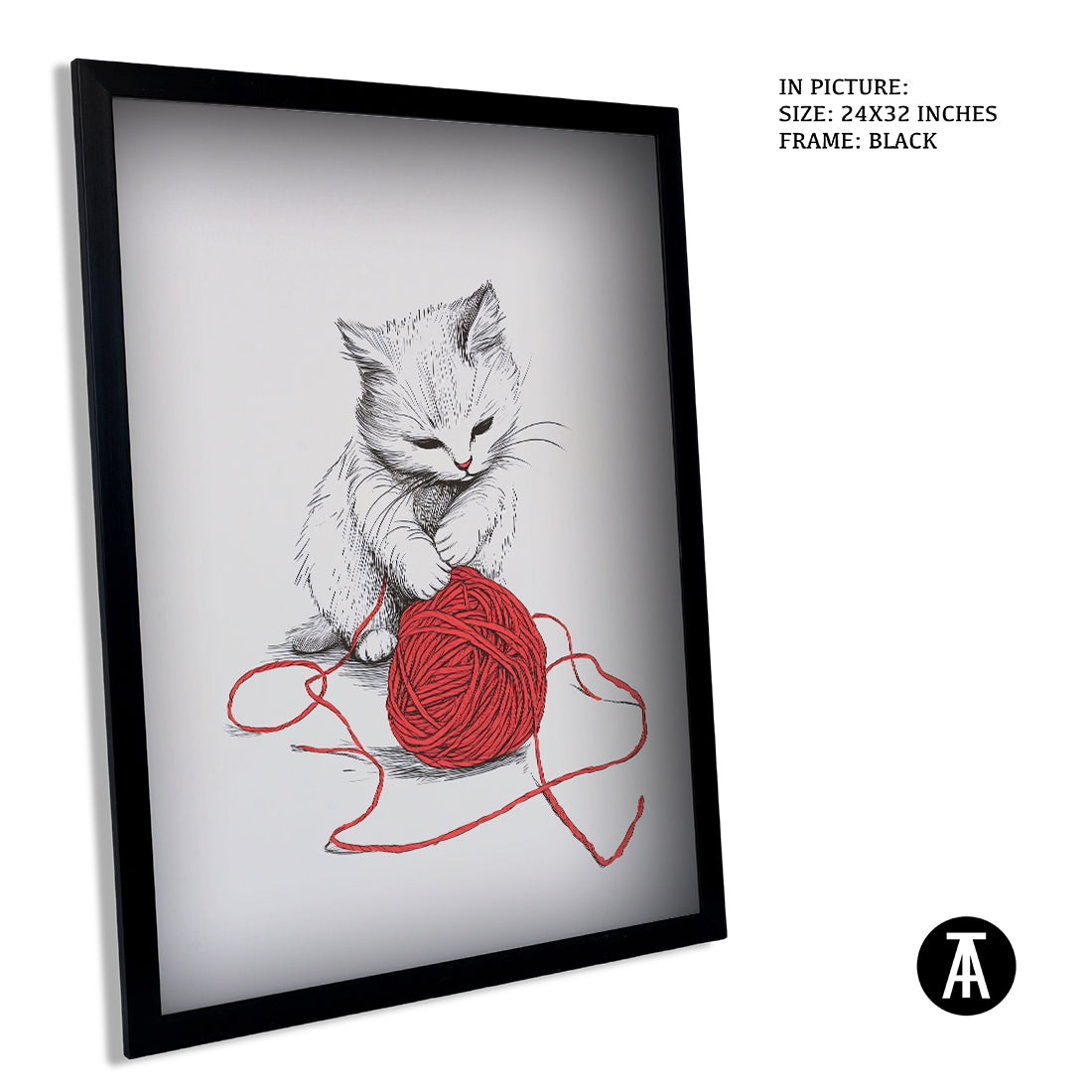 Sample Artwork in Black Frame