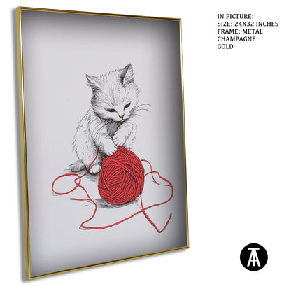 Sample Artwork in Champagne gold Metal Frame