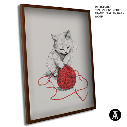 Sample Artwork in Italian Wood Framing Dark