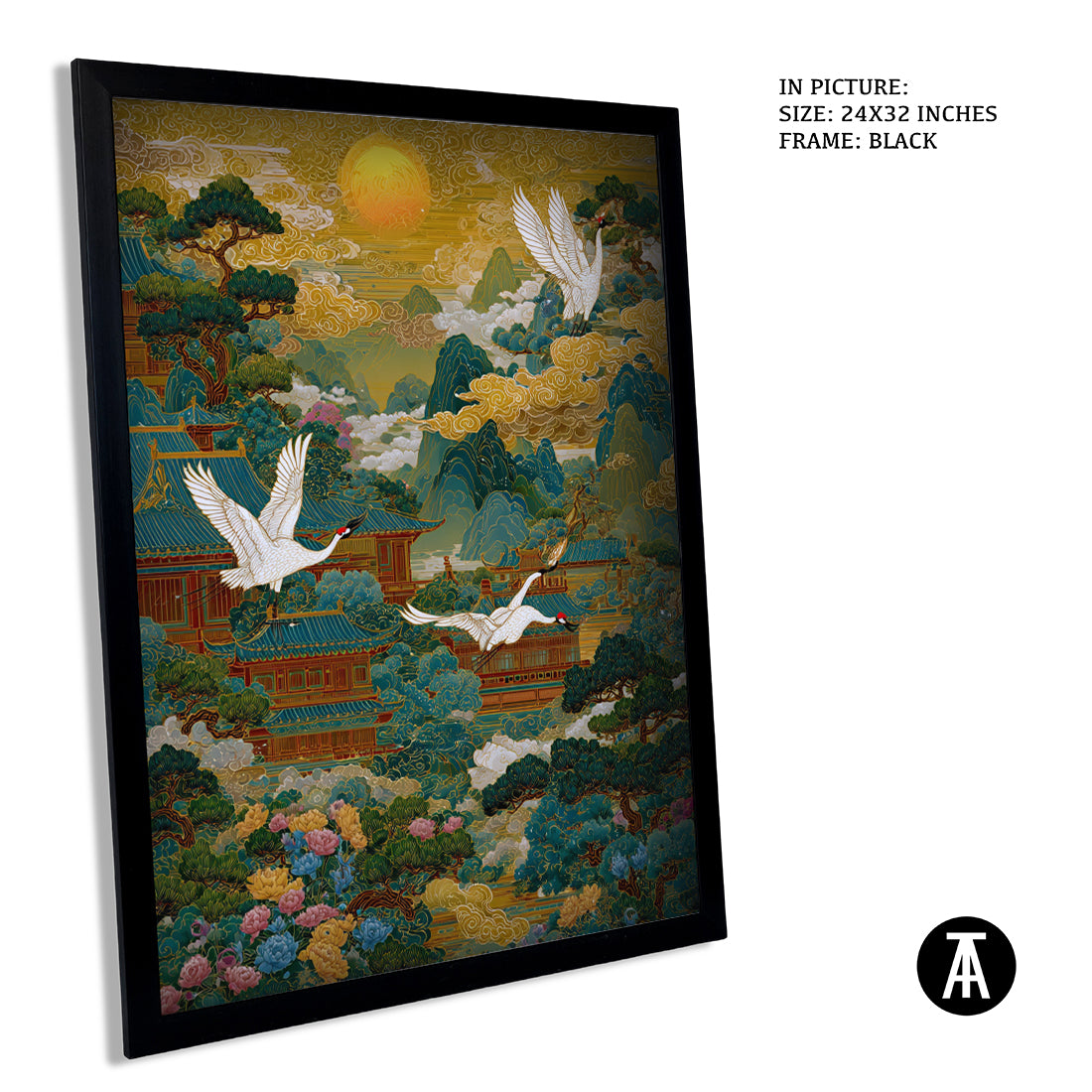 Sample Artwork in Black Frame