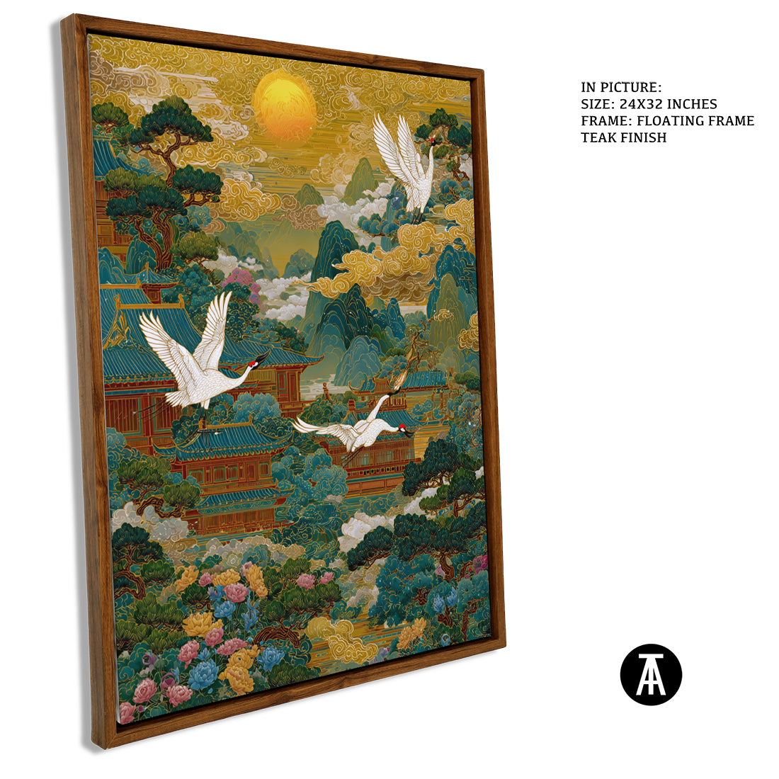 Sample Artwork in Floating Frame