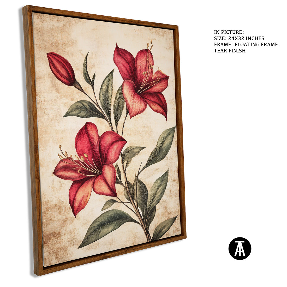 Sample Artwork in Floating Frame