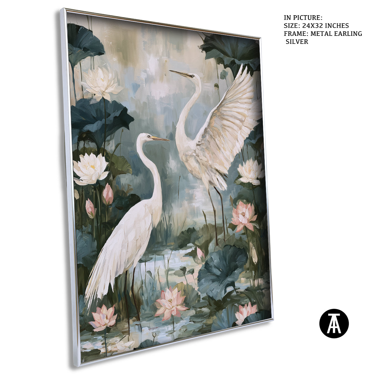Artwork in Metal Earling Silver Frame