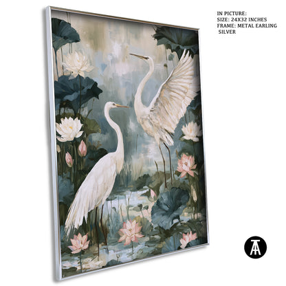 Artwork in Metal Earling Silver Frame