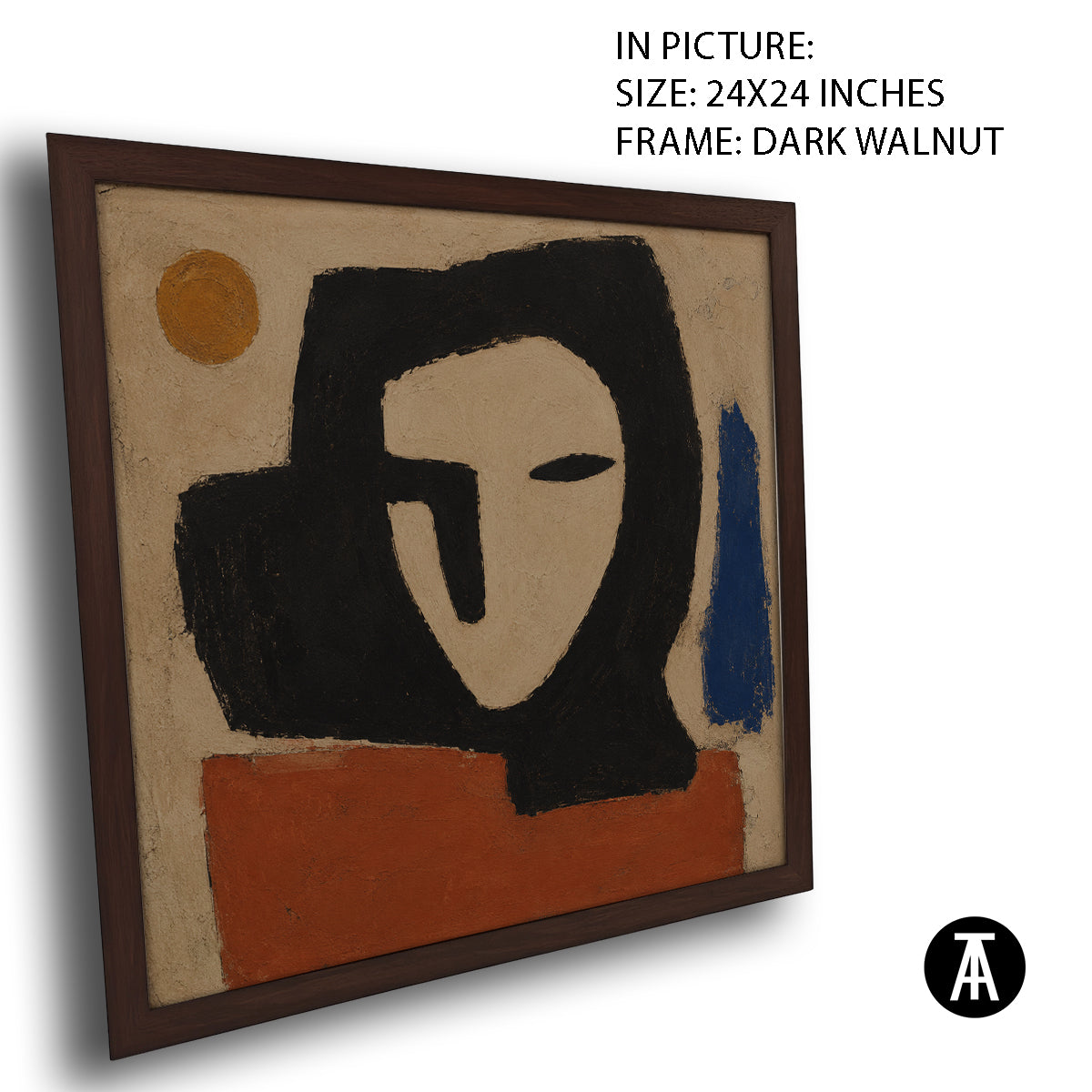 Artwork in Dark Walnut Frame