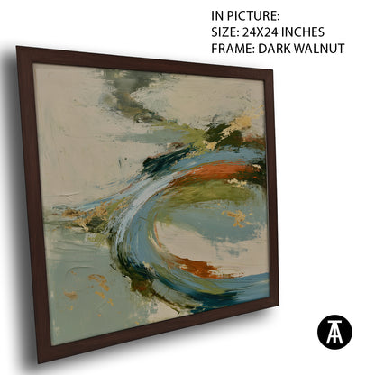 Artwork in Dark Walnut Frame