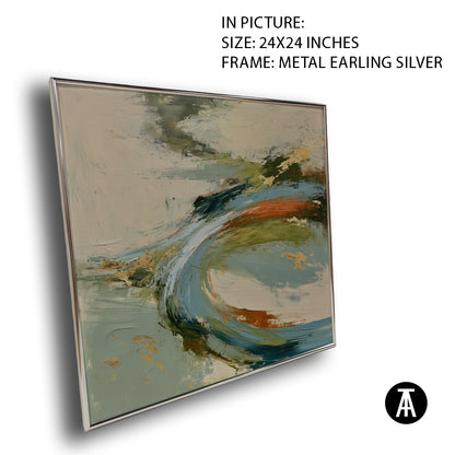 Artwork in Metal Earling Silver Frame