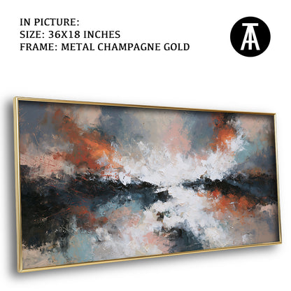 Artwork in Metal Champagne Gold Frame