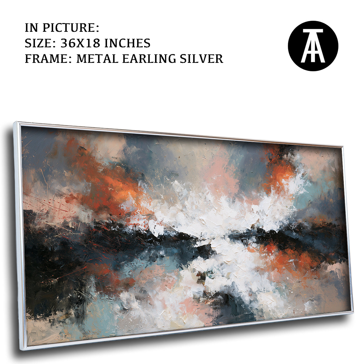 Artwork in Metal Earling Silver Frame