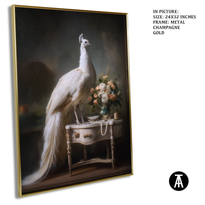 Artwork in Metal Champagne Gold Frame