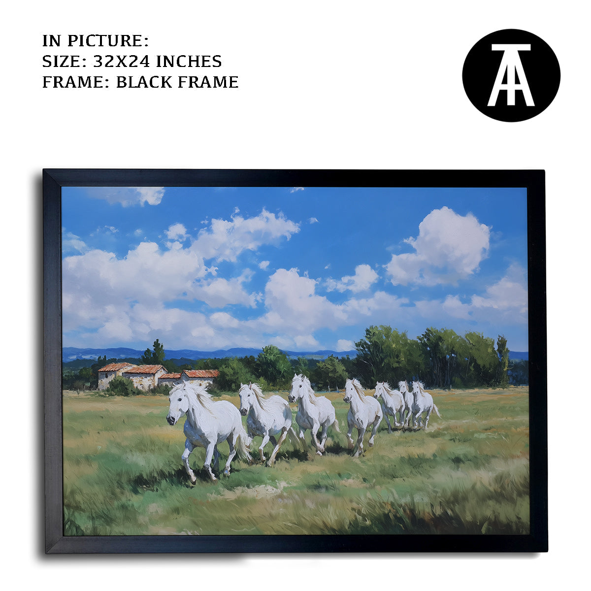 Artwork in Metal Earling Silver Frame