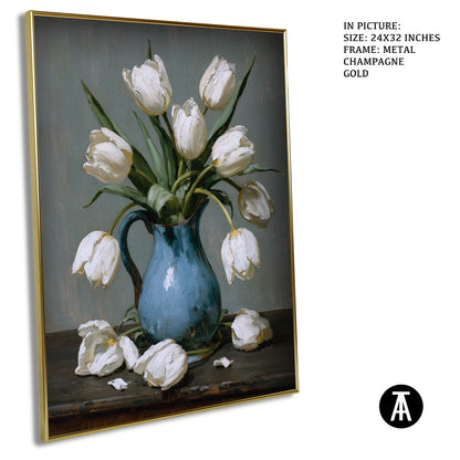 Artwork in Metal Champagne Gold Frame