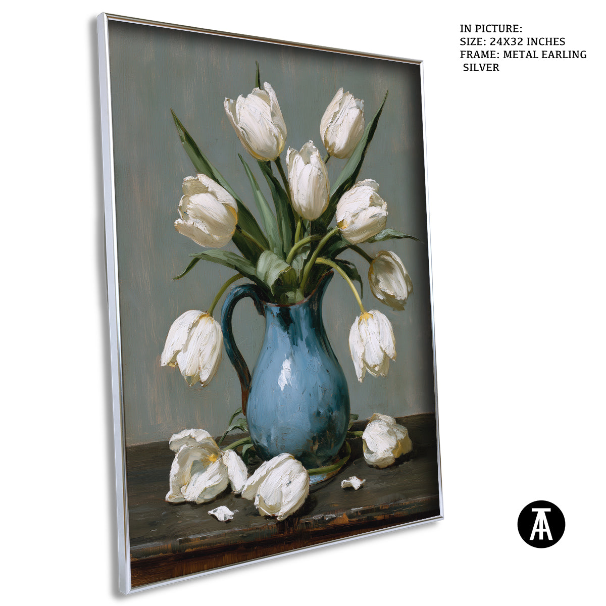 Artwork in Metal Earling Silver Frame