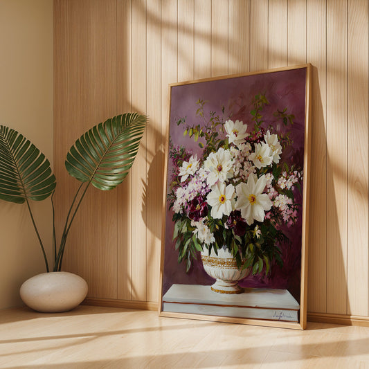 Floral Painting in a Lifestyle Setting