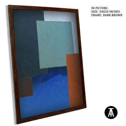 Artwork in Dark Brown Frame