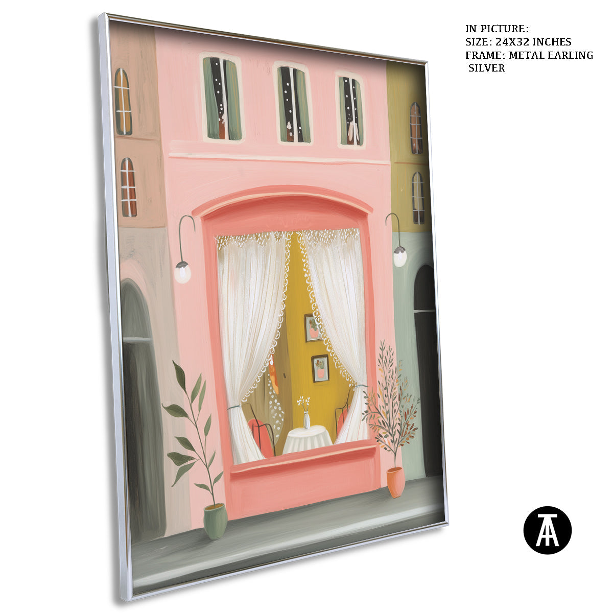 Artwork in Metal Earling Silver Frame