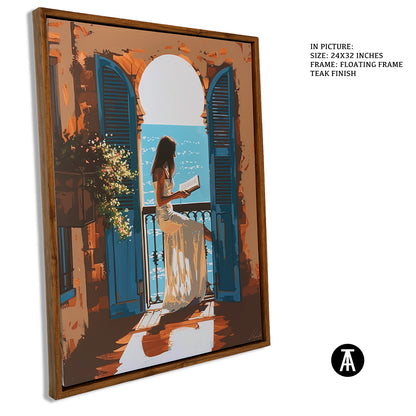 Sample Artwork in Floating Frame