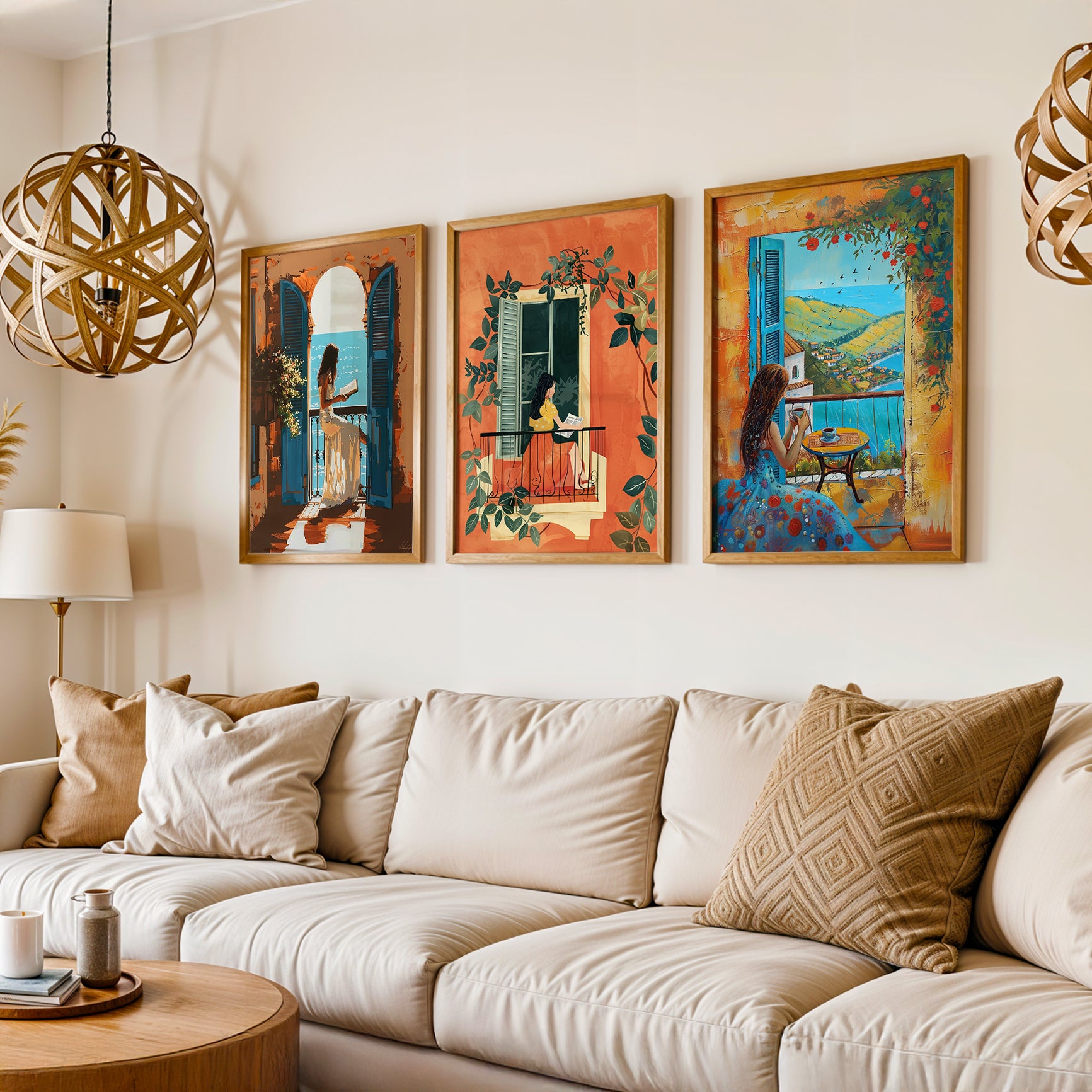 Gallery Wall Set in Lifestyle Setting