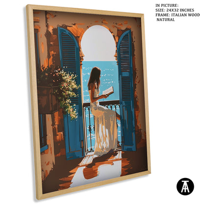 Sample Artwork in Italian Wood Framing Natural