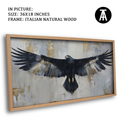 Artwork in Natural Wood Frame