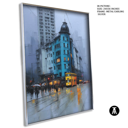 Artwork in Metal Earling Silver Frame