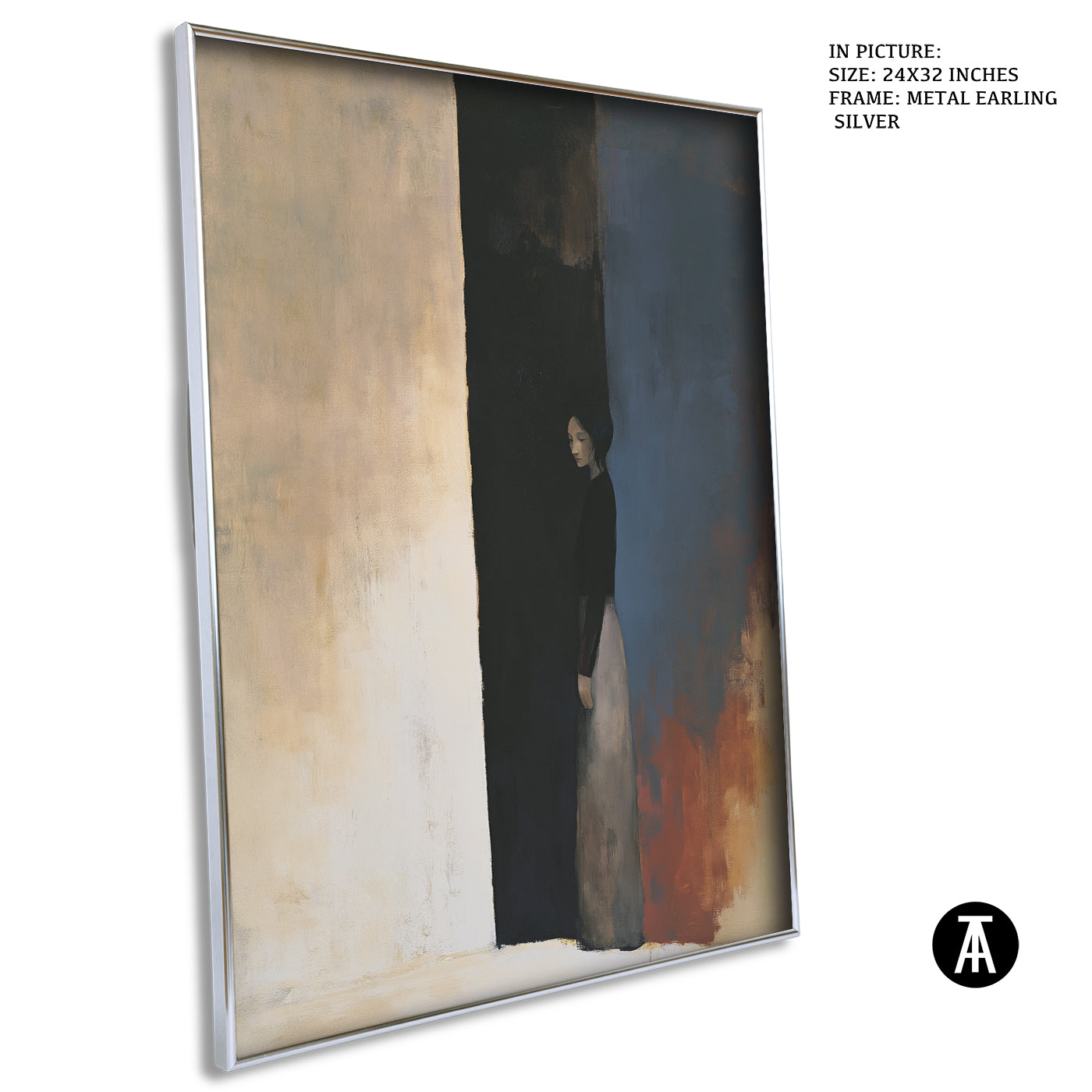 Artwork in Metal Earling Silver Frame