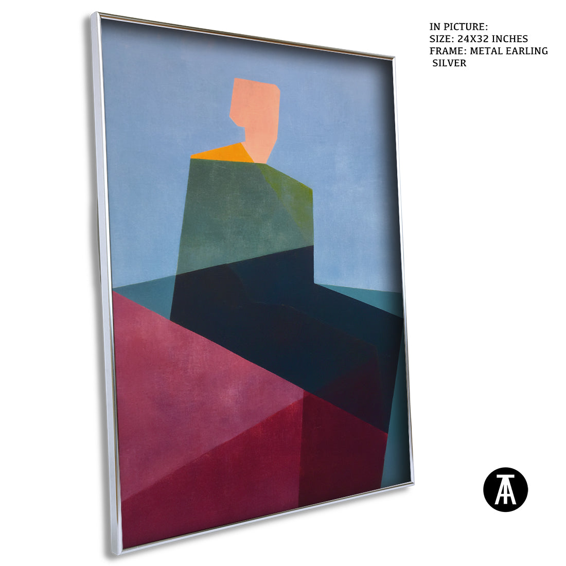 Artwork in Metal Earling Silver Frame