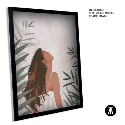 Sample Artwork in Black Frame