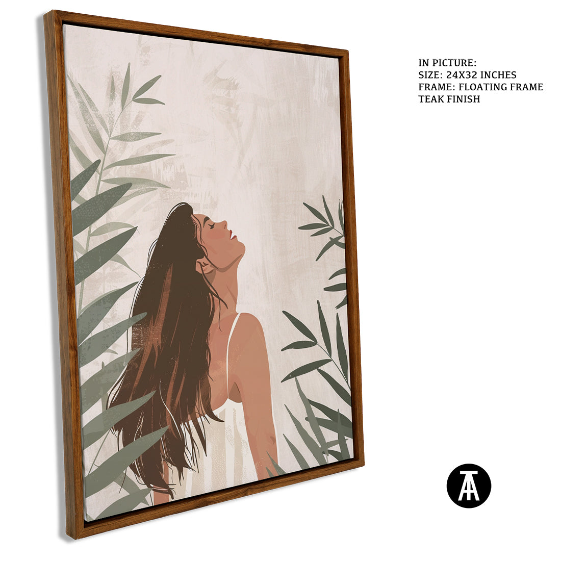 Sample Artwork in Floating Frame