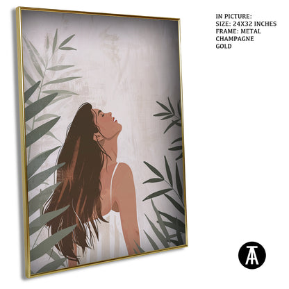 Sample Artwork in Champagne gold Metal Frame