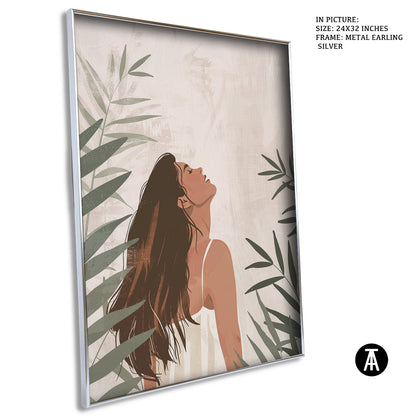 Sample Artwork in Earling Silver Metal Frame