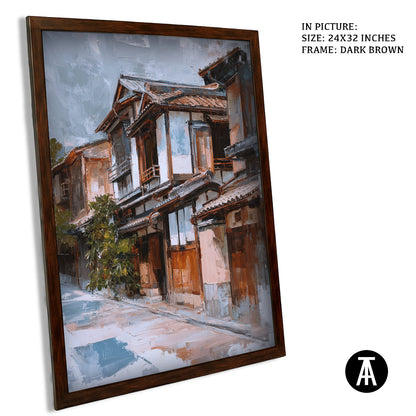 Artwork in Metal Champagne Gold Frame