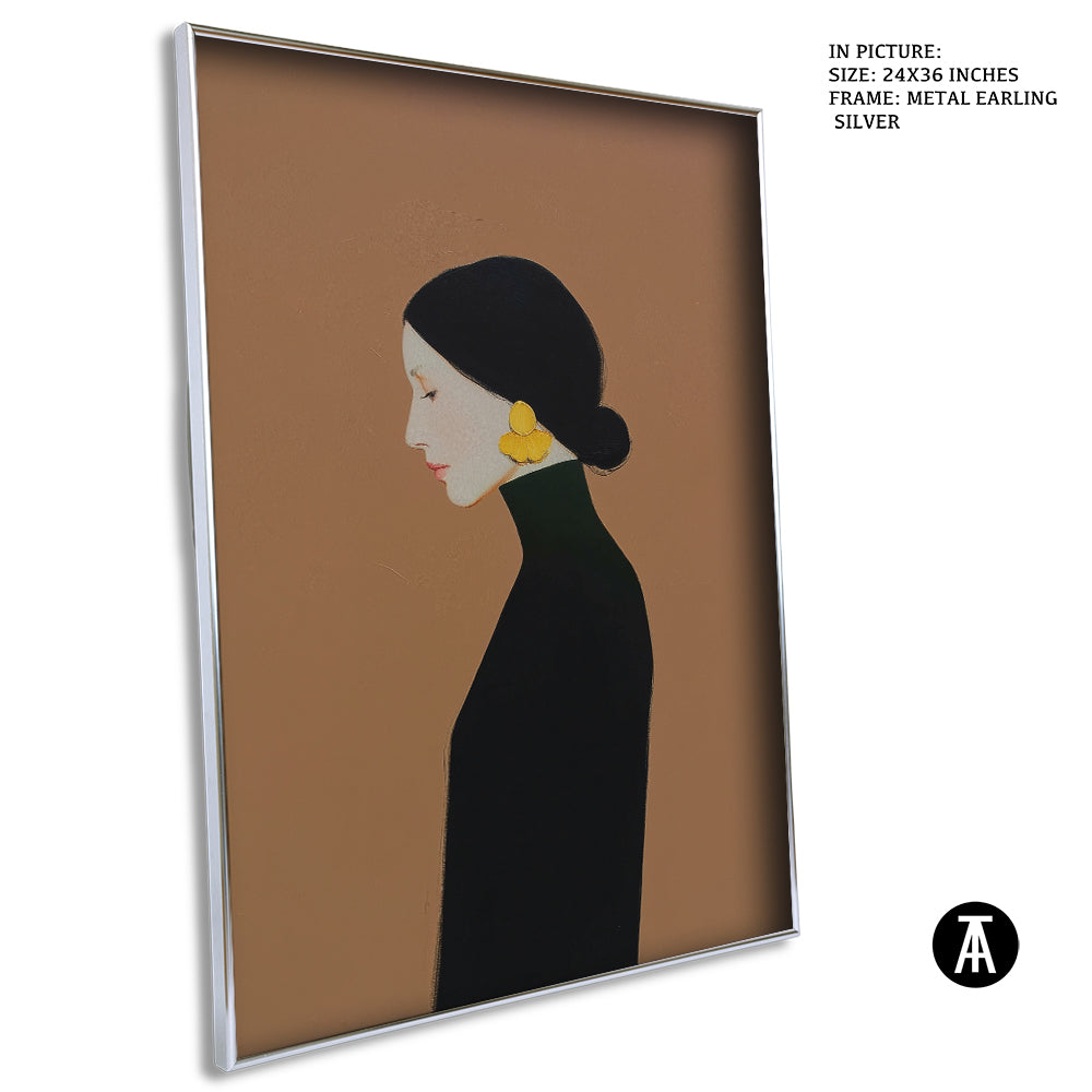 Artwork in Metal Earling Silver Frame