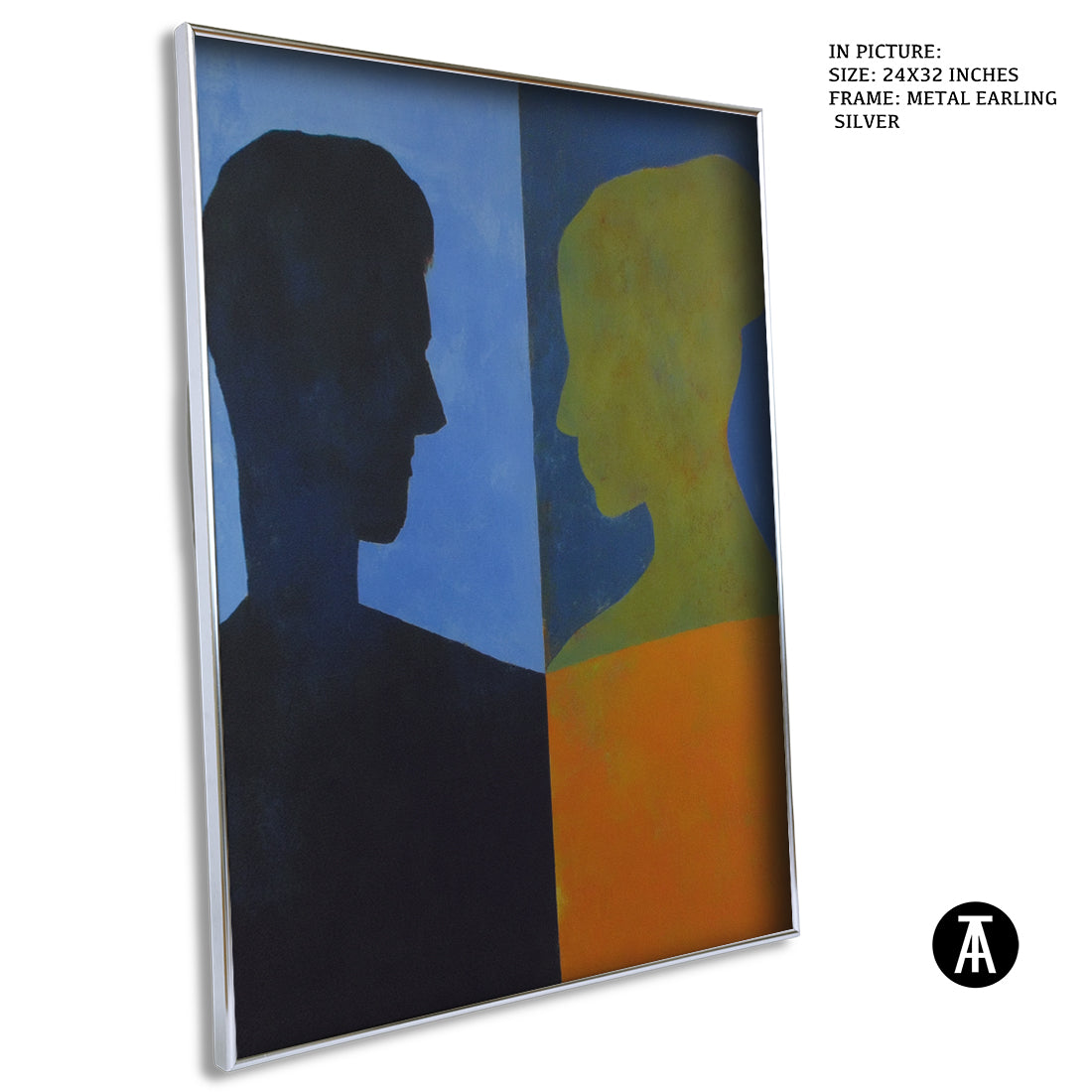 Artwork in Metal Earling Silver Frame