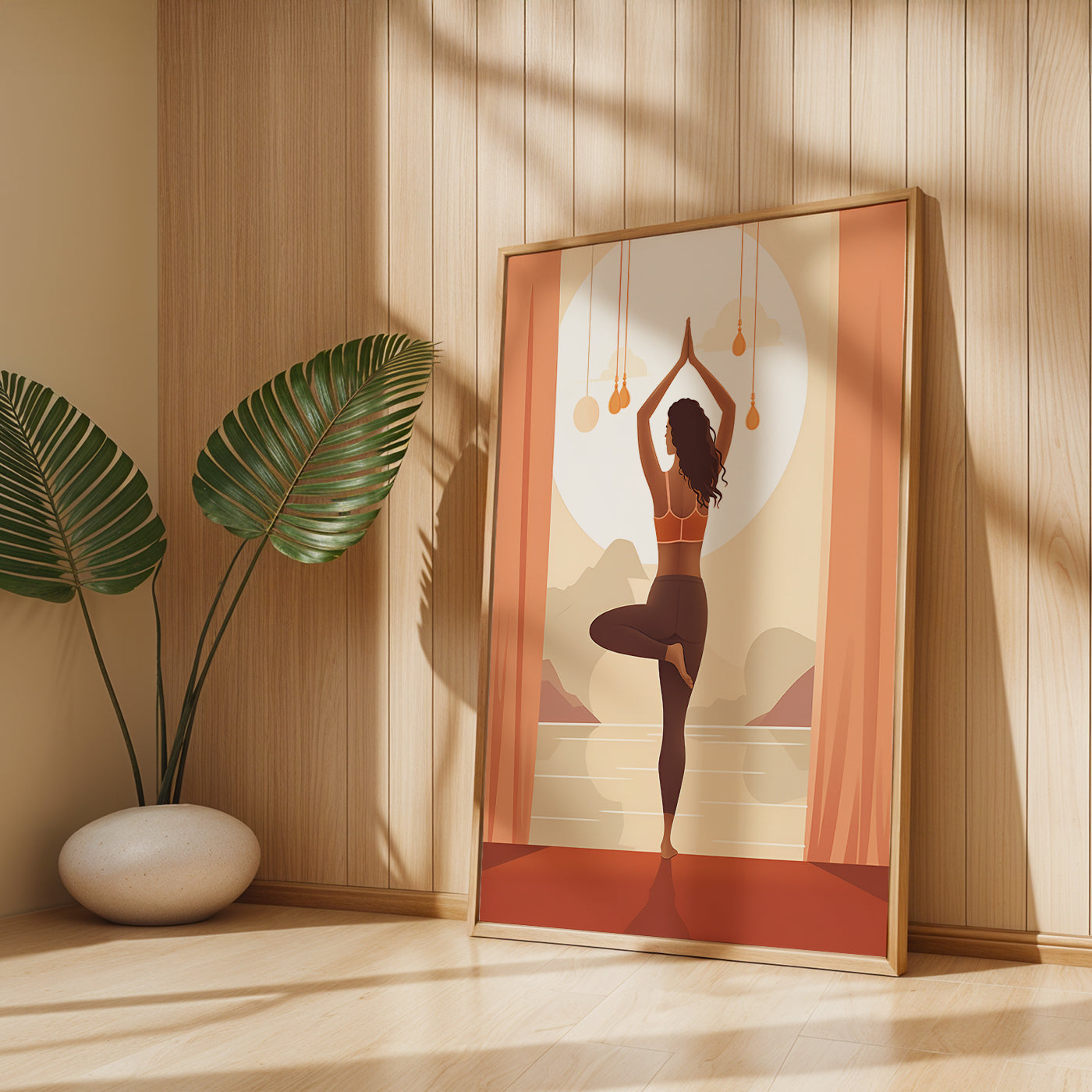 Boho Painting in a Lifestyle Setting