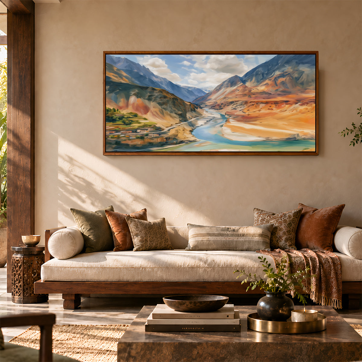 Indian Artwork in a Lifestyle Setting