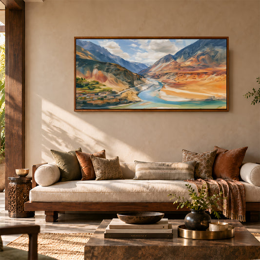 Indian Artwork in a Lifestyle Setting