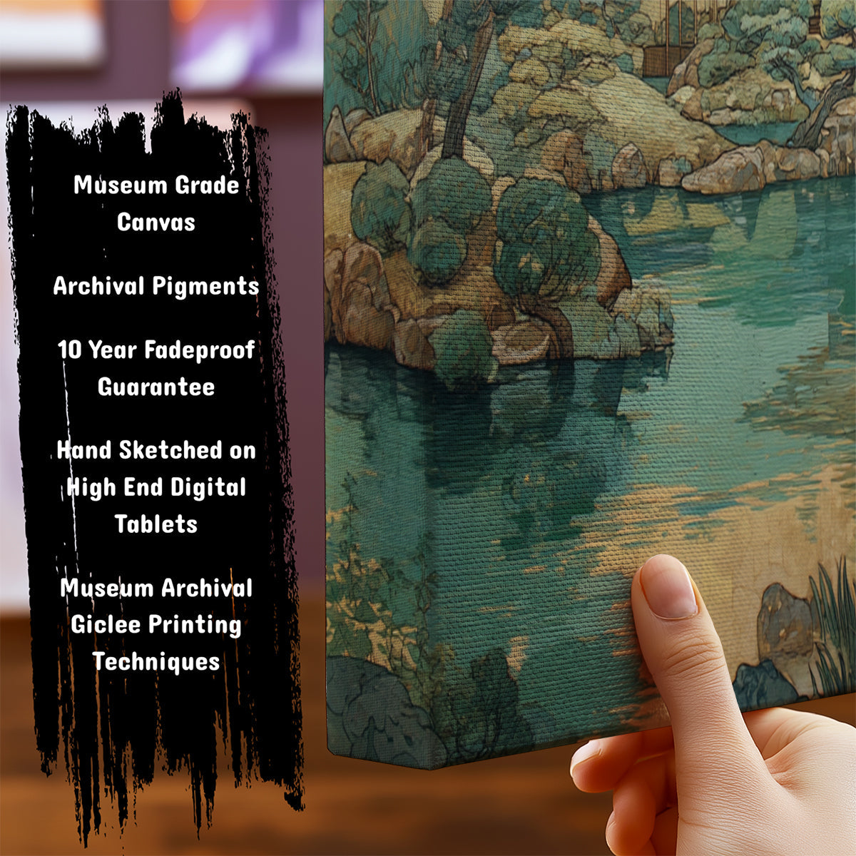 Information about Japanese Canvas Art Print