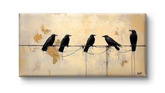 Crows On The Line by Pompidou Moderne