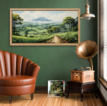 Coffee Plantations in Coorg  Indian Art Landscape Painting