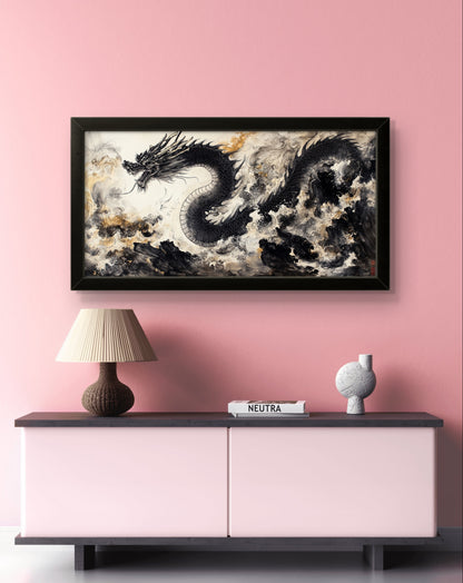 Black Dragon - Feng Shui Paintings